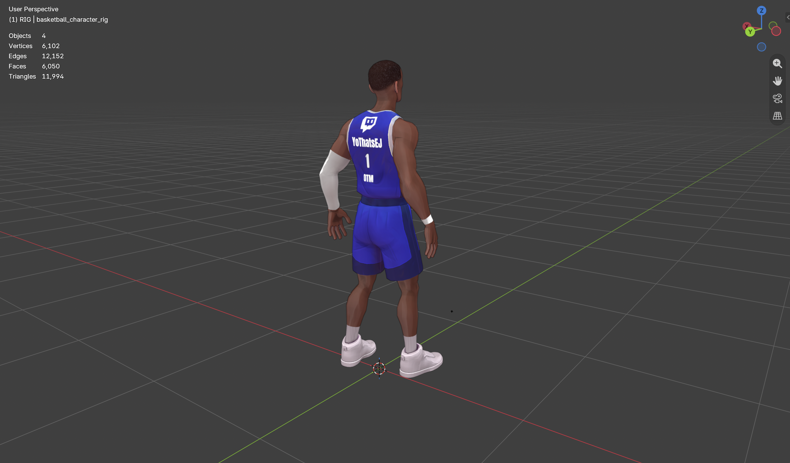 Basketball character final asset