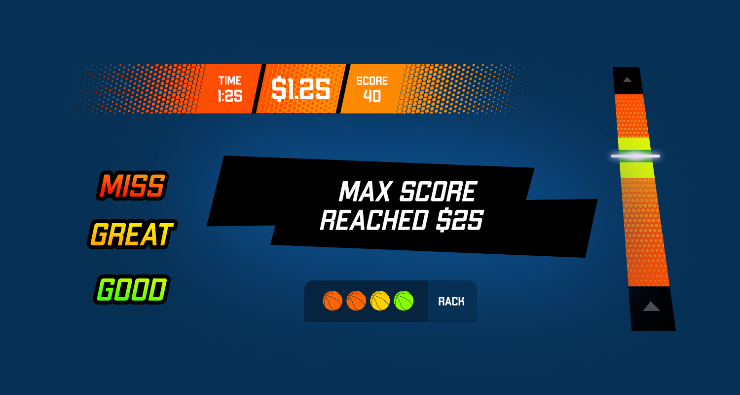 Basketball Free Throws interface design