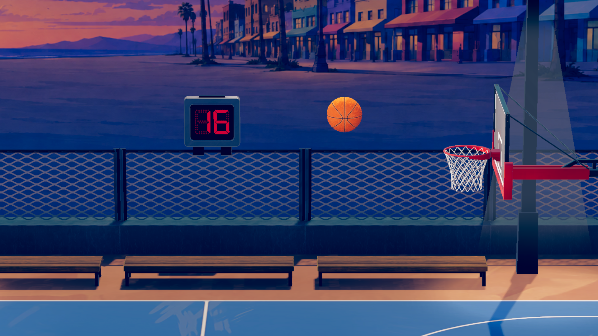 Bounce Buckets final basketball environment